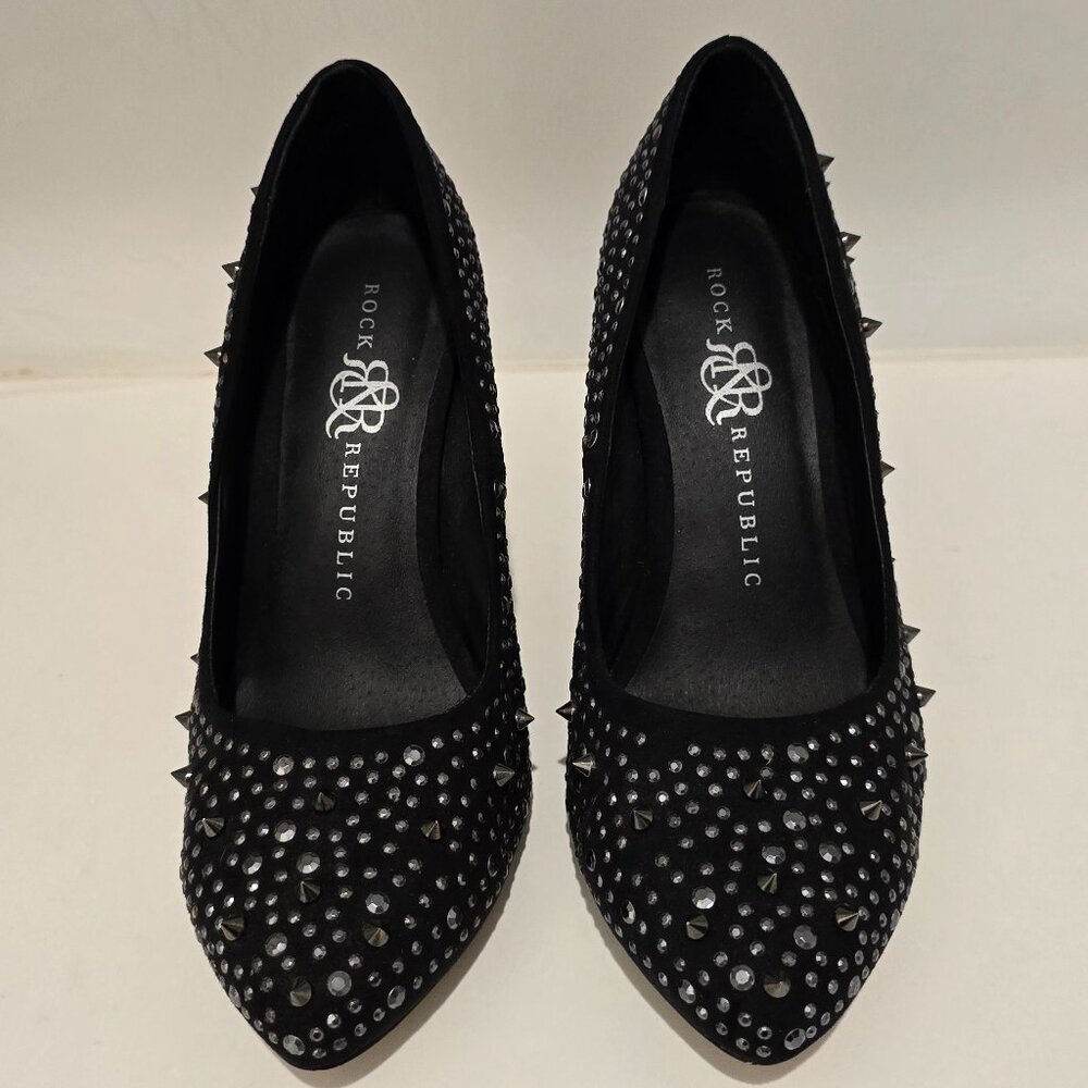 Rock & Republic Rayana Studded Heels - Size 7 - Picture 2 of 5